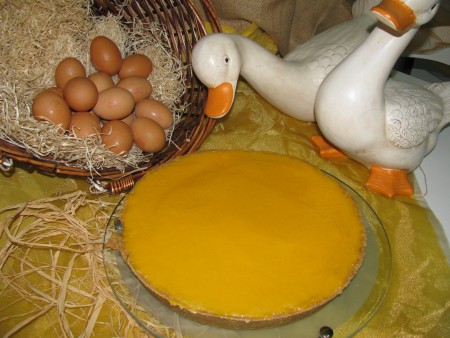 Tarte de amêndoa com doce de ovos